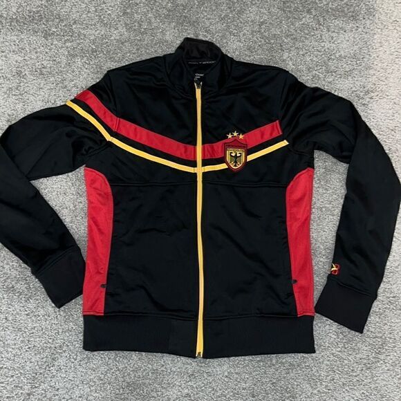 Authentic Brooks German Germany full zipper track warm up running Jacket L - Picture 1 of 5